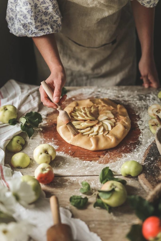 recept na jablkový koláč galette