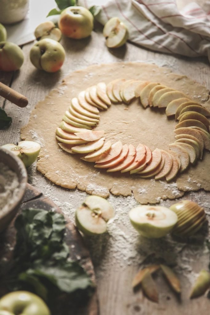 recept na jablkový koláč galette