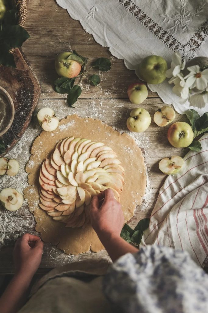 recept na jablkový koláč galette