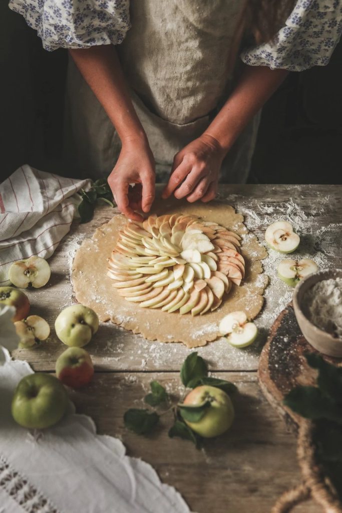 recept na jablkový koláč galette